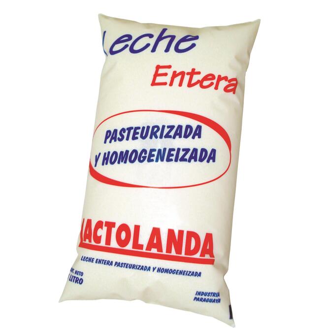 Leche entera sachet Lactolanda 1 litro
