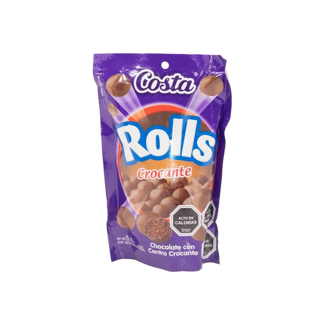 Chocolate crocante Rolls Costa 160 gramos