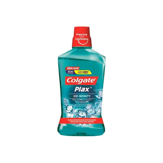 Enjuague Bucal Plax Ice Infinity Colgate 1 litro