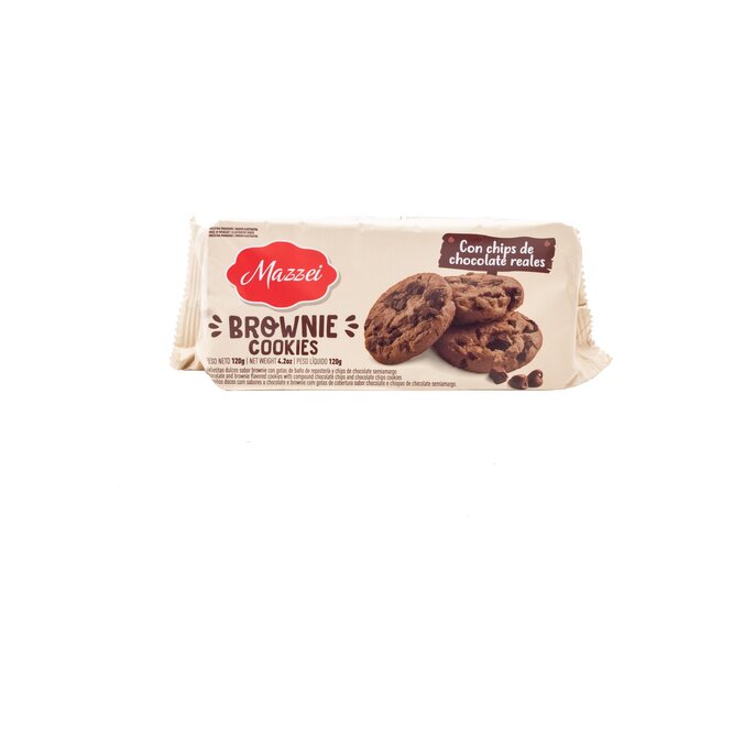 Galletita cookies de brownie paquete Mazzei 120 gramos