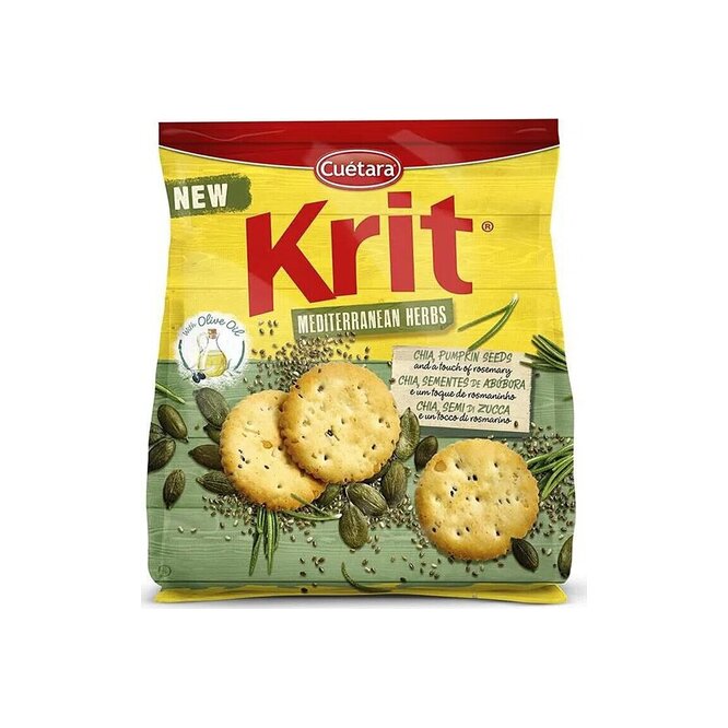 Galletitas saladas con chía y romero Krit Cuétara 150 Gramos