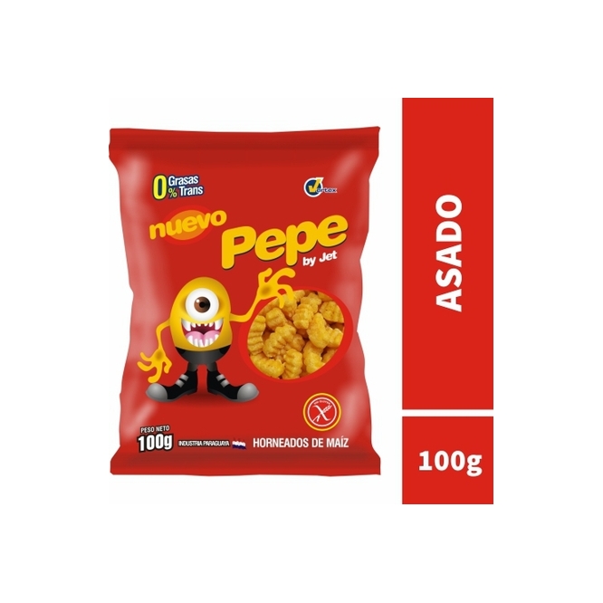 Bocadito de maíz sabor asadito paquete Pepe 100 gramos