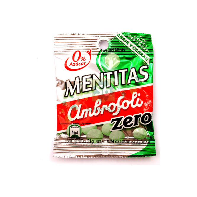 Caramelo mentitas zero Ambrosoli 21 gramos