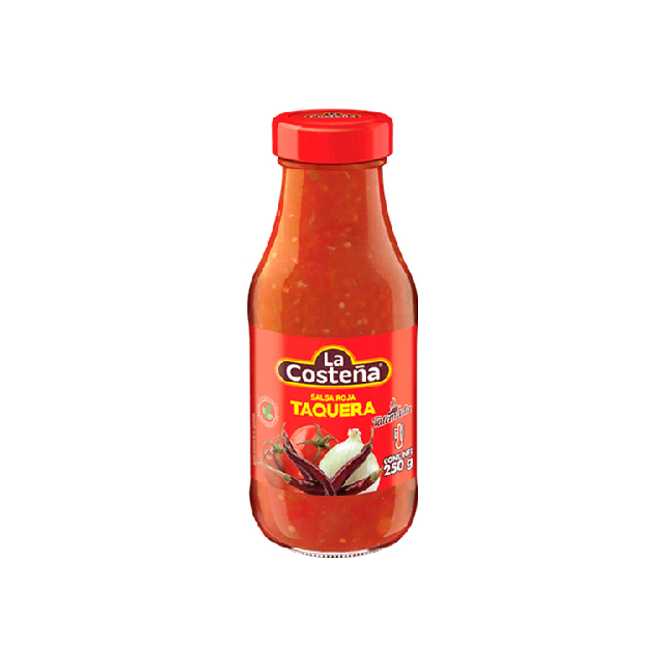 Salsa roja taquera La Costeña 250 gramos