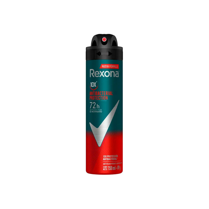 Desodorante antibacterial en aerosol Rexona 150 ML