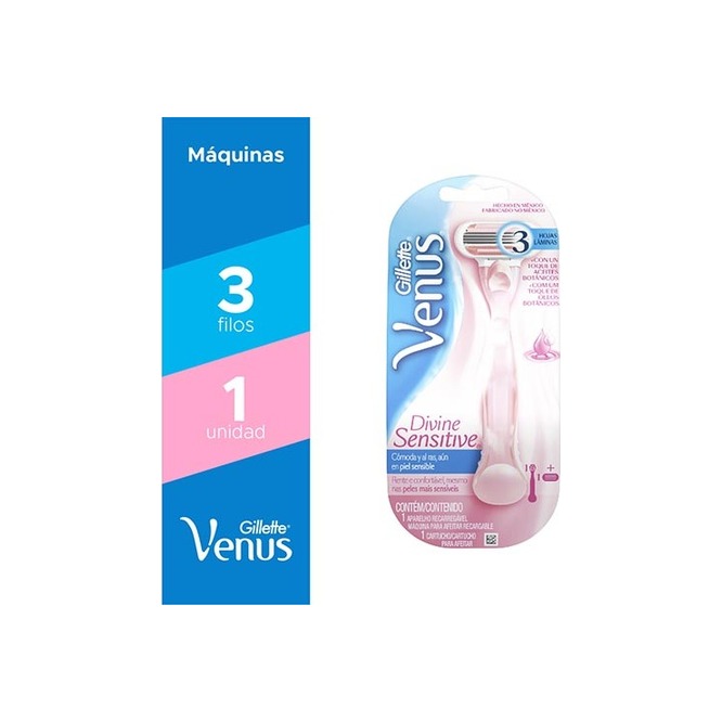 MAQ D/AFEITAR VENUS DIVIN SENSIT 1UN