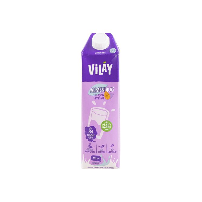 Bebida de almendras sin azúcar Vilay 1 litro