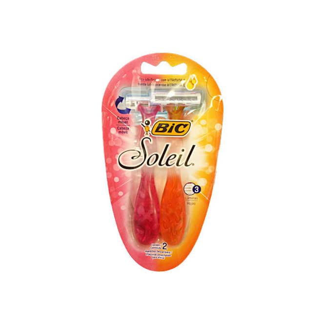 Máquina de afeitar soleil Blíster Bic 2 unidades