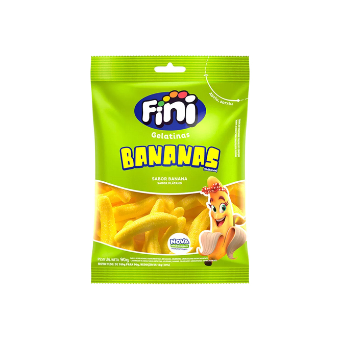 Gelatinas bananas Fini 100 gramos