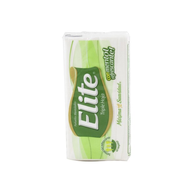 Pañuelos desechables Triple Hoja Menta en paquete Elite 10 unidades