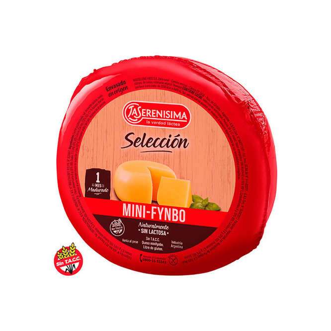 Queso mini fynbo trozado La serenisima por kilo