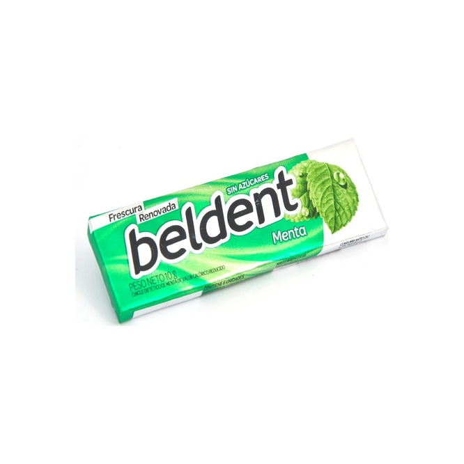 Chicles menta cero azucar Beldent 10 gramos
