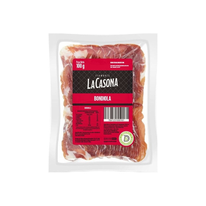 Bondiola La casona 100 gramos