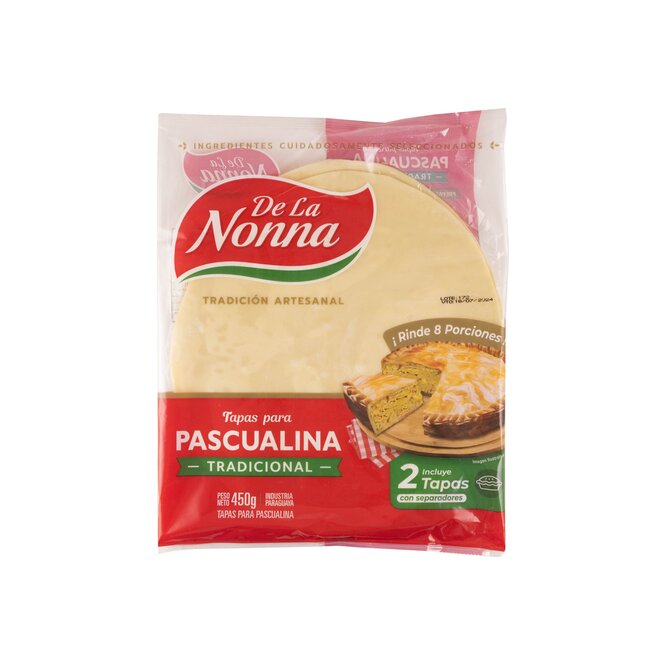 Tapas para pascualina tradicional de La Nonna 450 gramos
