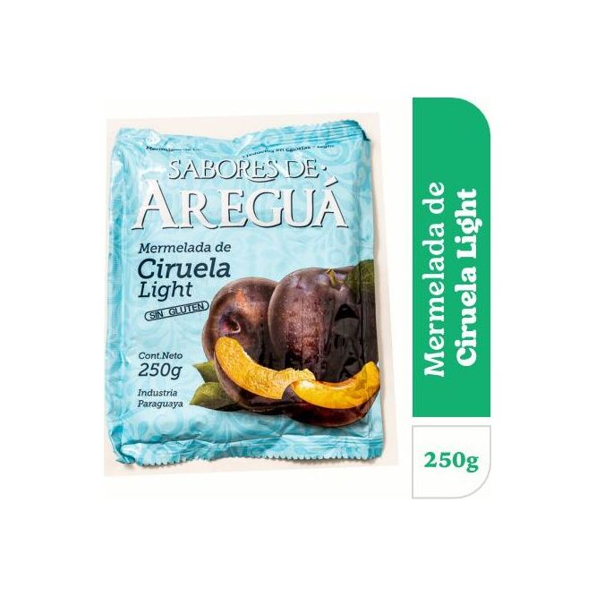 Mermelada de ciruela light sachet Areguá 250 gramos