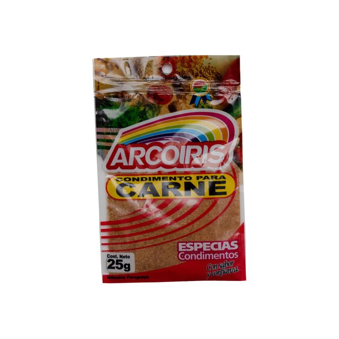 Condimento para carne paquete Arcoíris 25 gramos