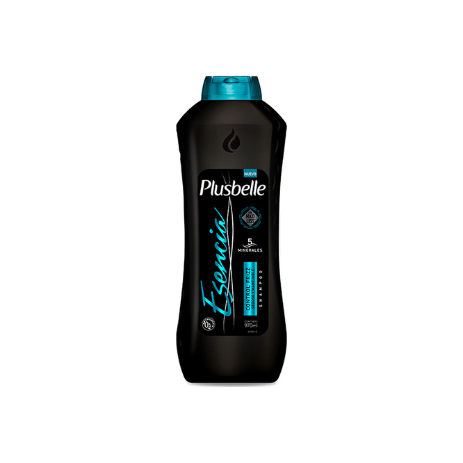 Shampoo esencia control frizz Plusbelle 970 ml
