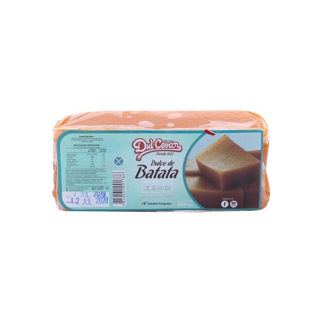 DULCE D/BATATA DULCESAR ZERO 350GR