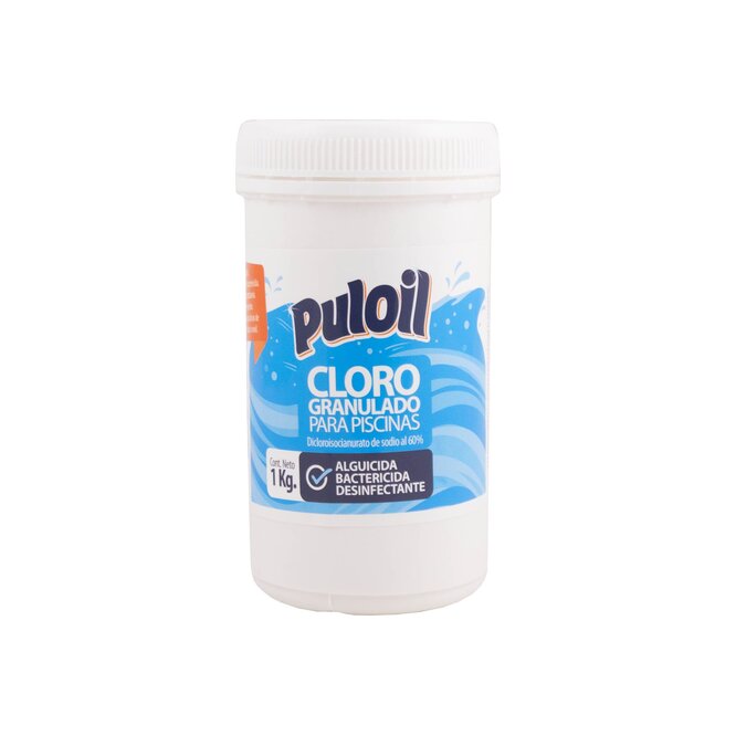 Cloro para piscina granulado en paquete Puloil 1 kilo