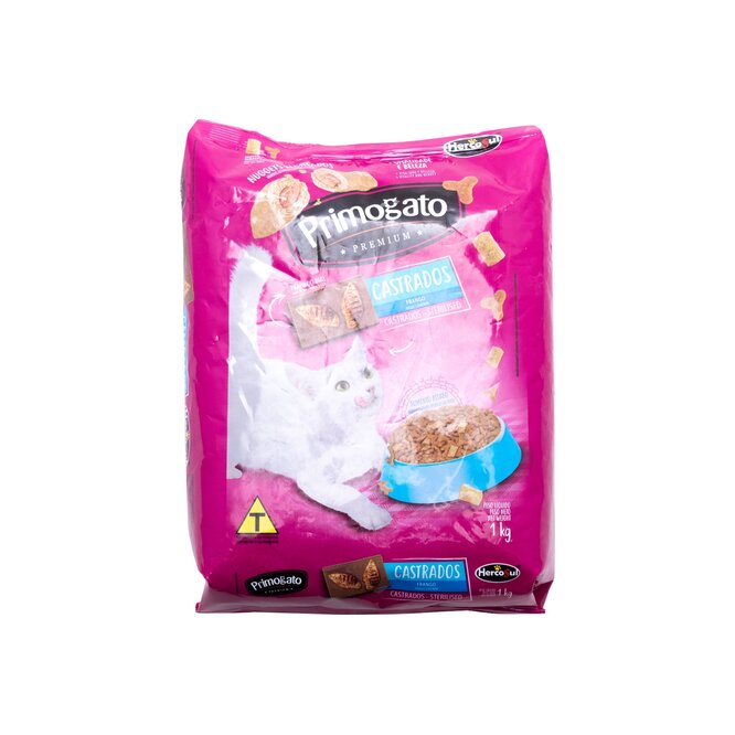 Alimento para gato castrado sabor pollo Primogato 1 kilo