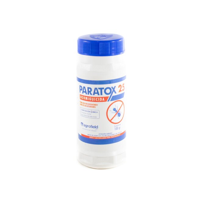 Insecticida en Polvo en pote Paratox 100 gramos