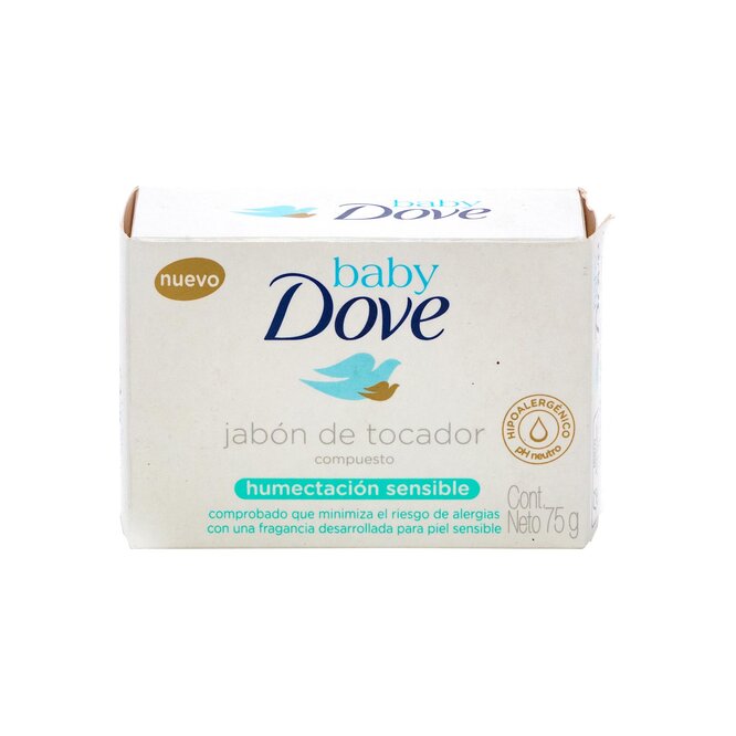 Jabón tocador baby humectación sensible Dove 75 Gramos
