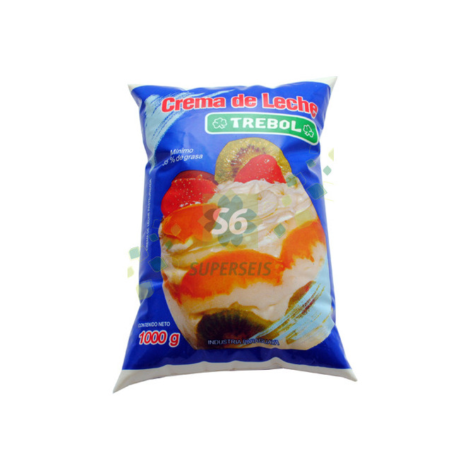 Crema de leche sachet Trébol 1 litro