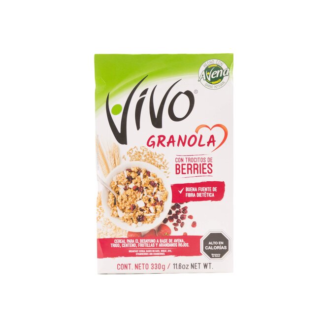 Cereal granola berries Vivo 330 gramos