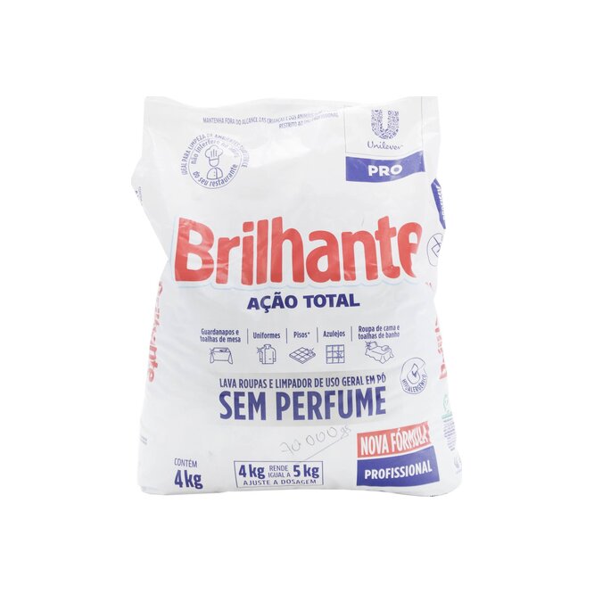 JABON E/POLVO BRILHANTE ACCION TOTAL 4KG