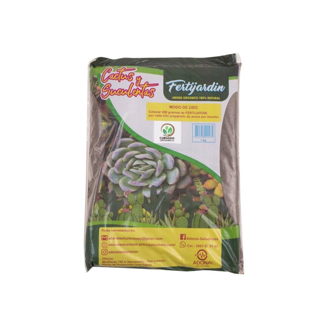 Abono orgánico para cactus y suculentas Fertijardín 1 kilo
