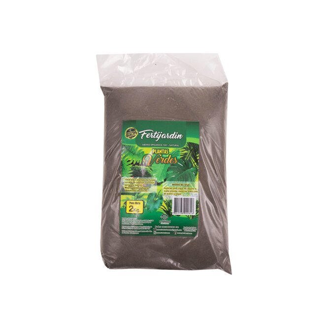 Abono Orgánico para Plantas Verdes en paquete Fertijardín 2 kilos