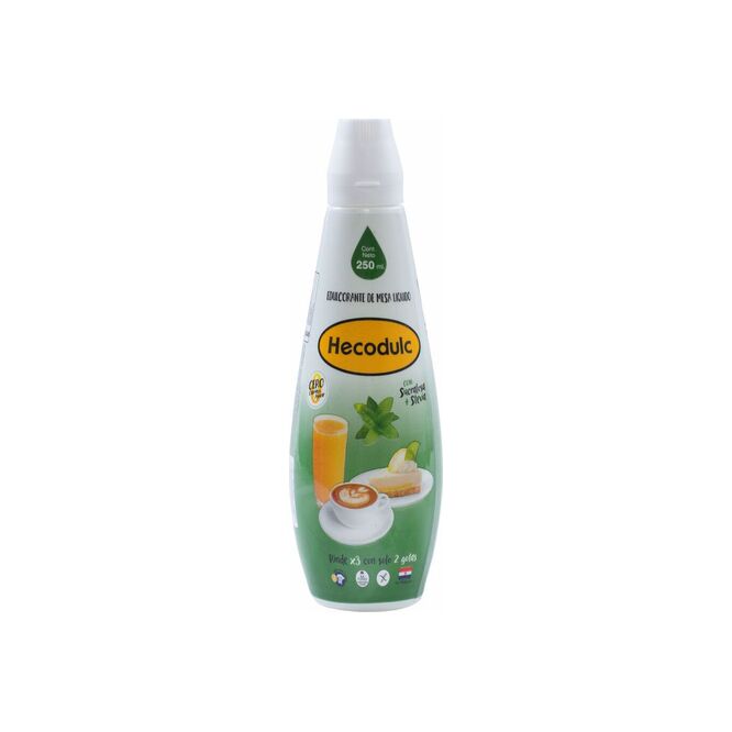Edulcorante con sucralosa y Stevia Hecodulc 250 ml
