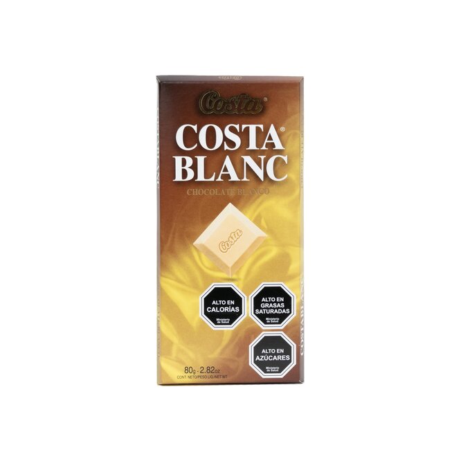 CHOCOLATE BLANCO COSTA BAR 80GR