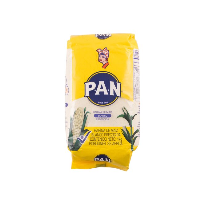 Harina de maíz blanco precocida Pan 1 kilo