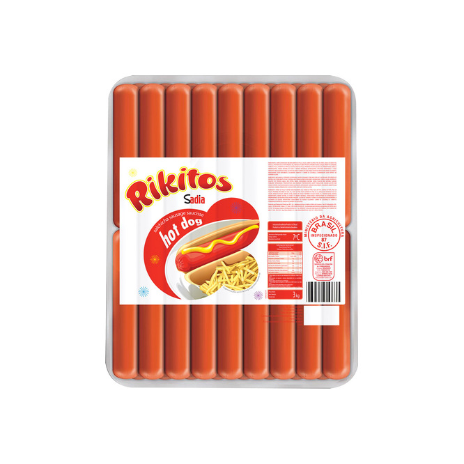 Salchicha Hot Dog Rikitos por kilo
