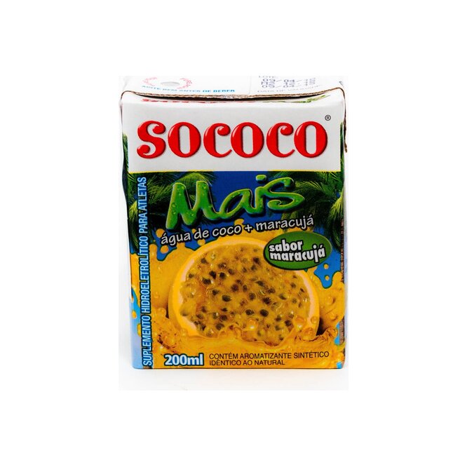 Agua de coco y mburucuya Sococo 200 ml