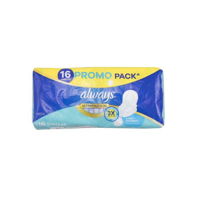 TOALLAS FEMEULTRAFINA PLUS ALWAYS 16 UN