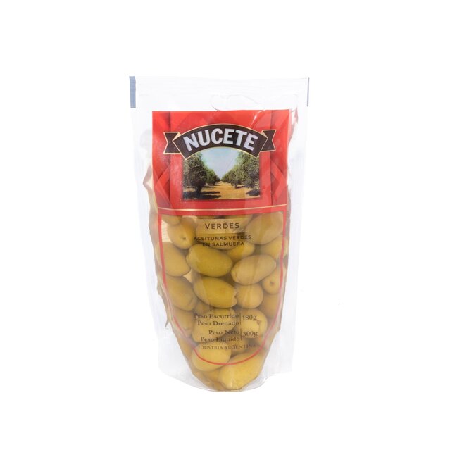 Aceituna Verde en doypack Nucete 180 gramos