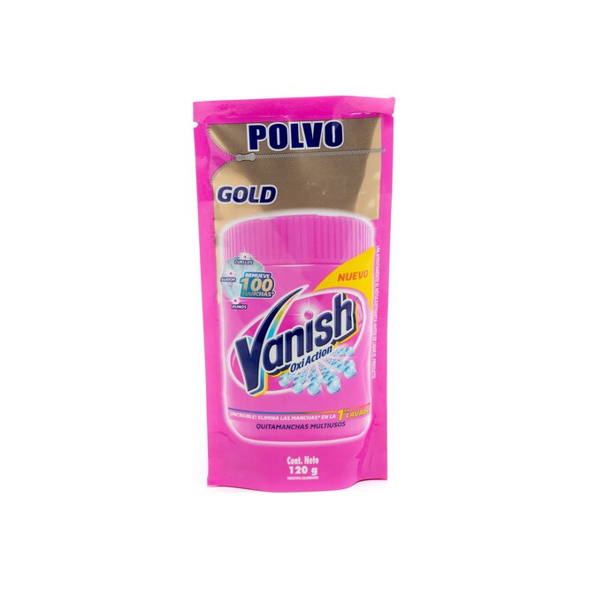 Quitamanchas para ropa en polvo doypack Vanish 120 gramos
