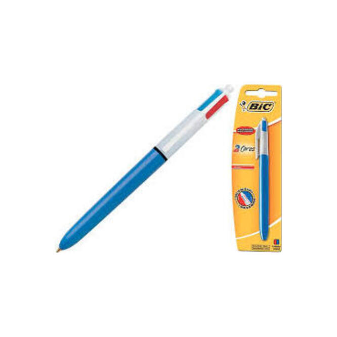 Bolígrafo 4 colores Bic 1 unidad
