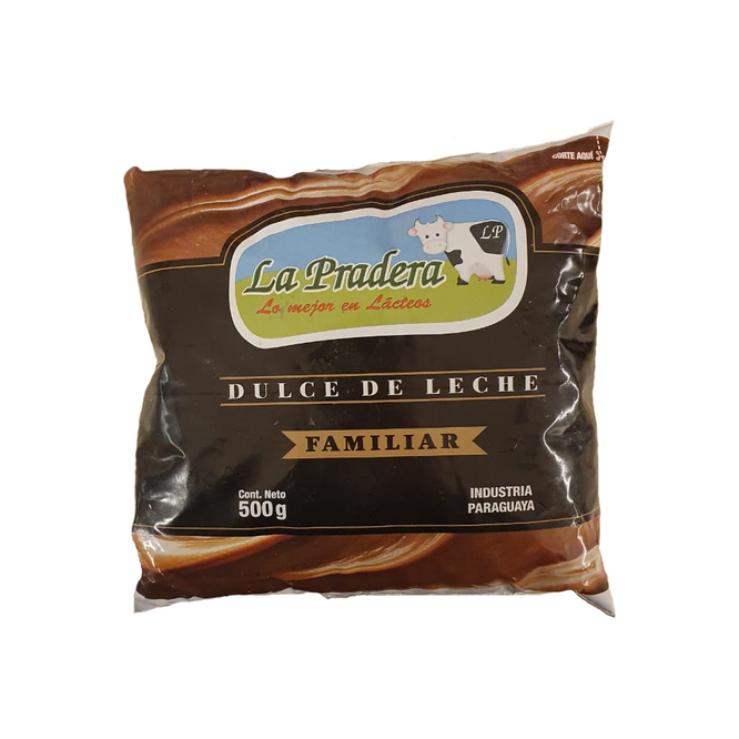 Dulce de leche familiar sachet La Pradera 500 gramos