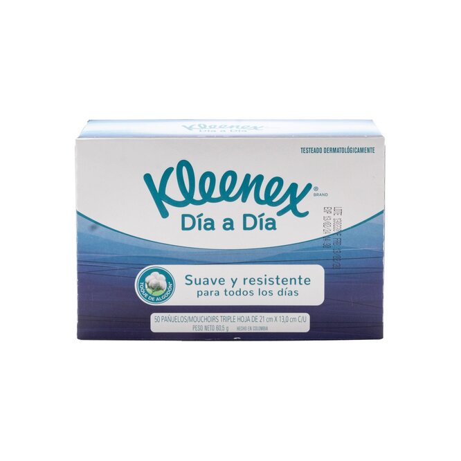 PAÑUELOS KLEENEX DIA A DIA 50 UND