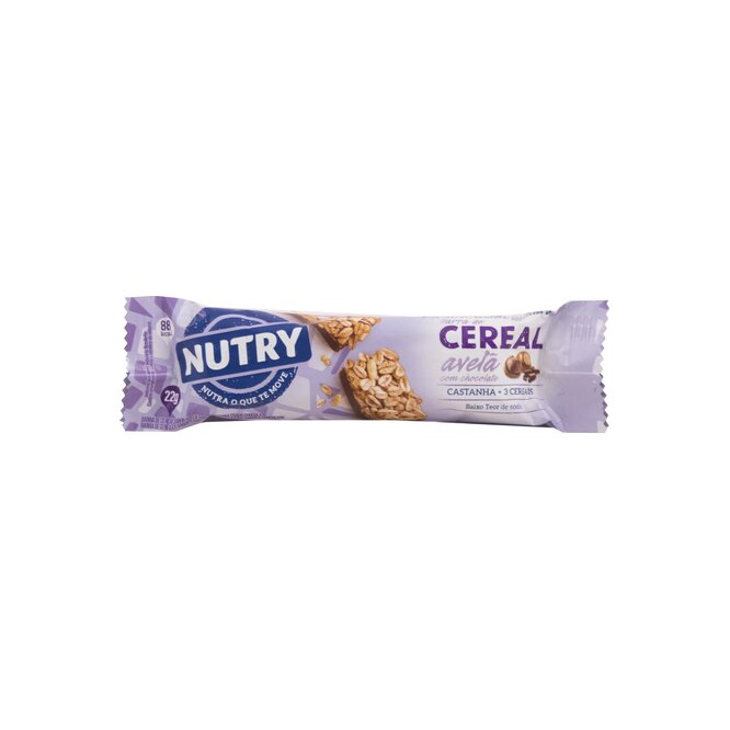 Barra de cereal con avellanas Nutry 22 gramos