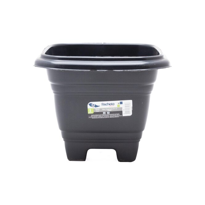 MACETA CUAD. N.17 NEGRO RISCHIOTO