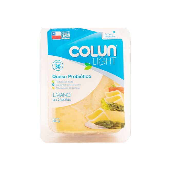 QUESO PROBIOTICO LIGHT 500 GR COLUN