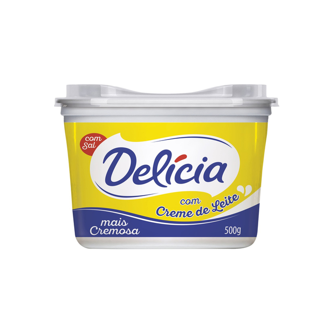 Margarina con Crema de Leche en Pote Delicia 500 gramos