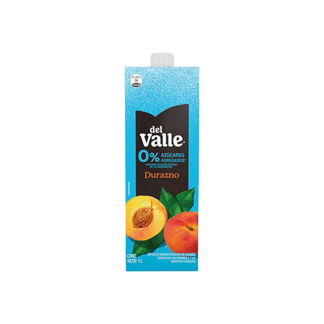 Jugo Néctar sabor durazno tetra Del Valle 1 litro