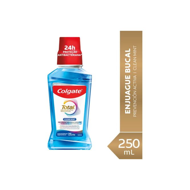 Enjuague bucal total 12 Clean mint Colgate 250 ml