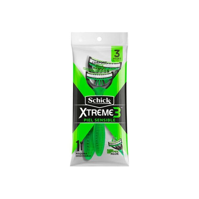 Máquina de afeitar desechable confort Schick Xtreme 1 unidad
