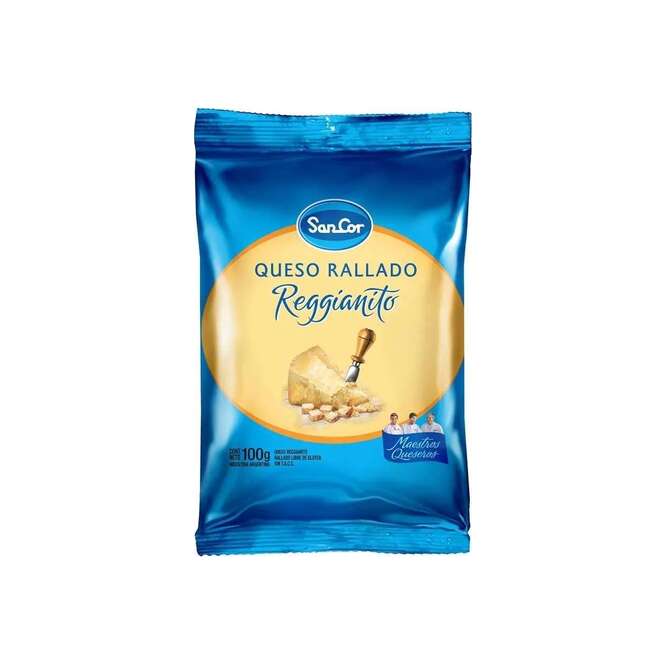 Queso rallado reggianito Sancor 100 Gr
